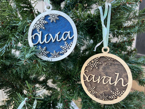 Celebrate Christmas with Personalized 3D Wooden Ornaments - Crafted Just for You!