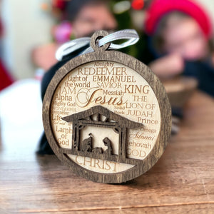 Embrace the Essence of Christmas with Our Exquisite Wooden Ornament