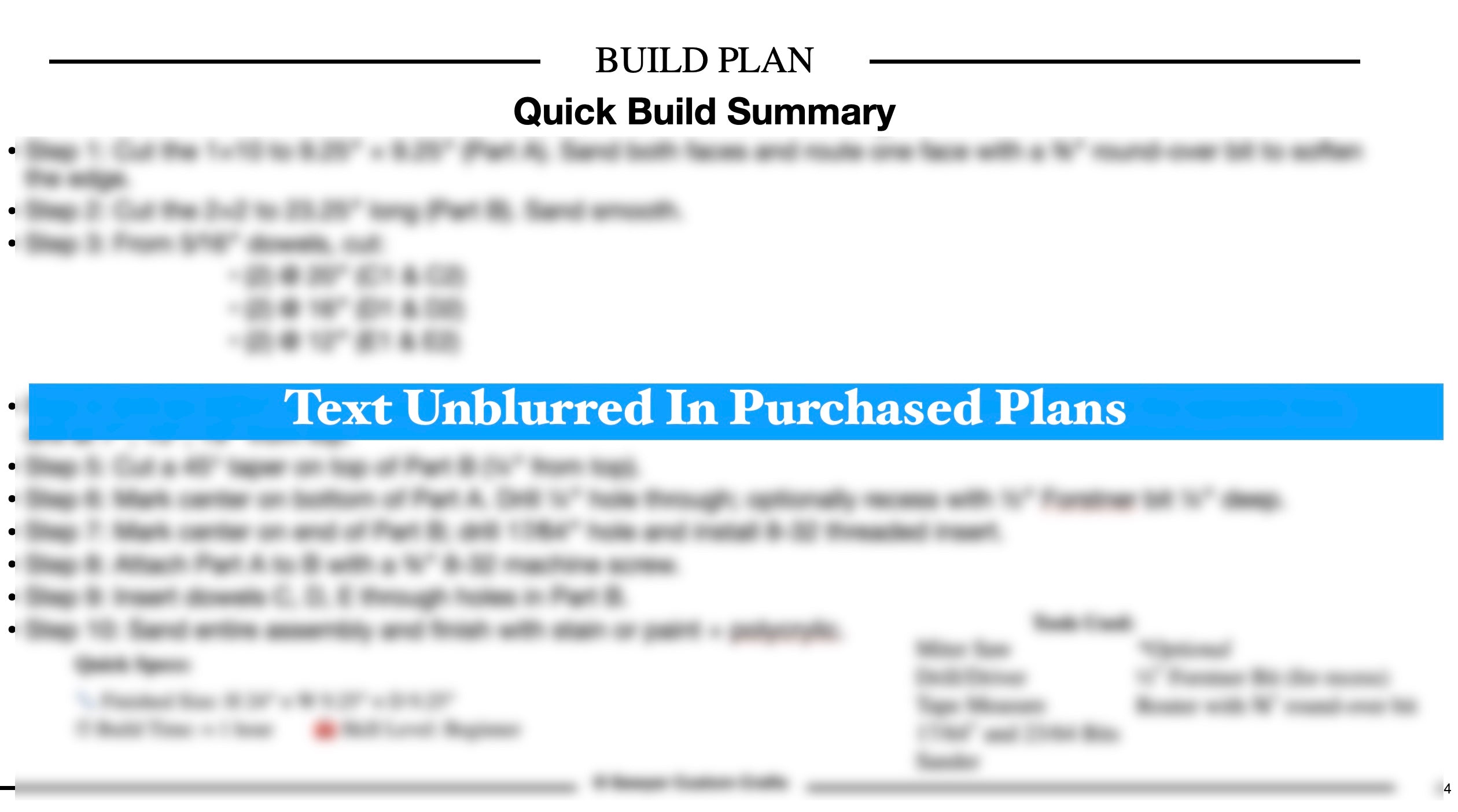 Rustic Christmas Ornament Stand Build Plans – Printable PDF & Video Tutorial