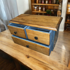 Countertop Cabinet Rustic farmhouse drawers Kitchen counter organization Apothecary-Style Spice Storage, coffee pod Holder & Tea Organizer