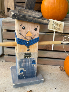 Digital download woodworking pattern – farmhouse wooden scarecrow fall display

