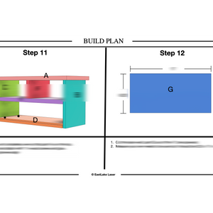 Apothecary Rustic 3-Drawer Countertop Cabinet Build Plans (Digital PDF)