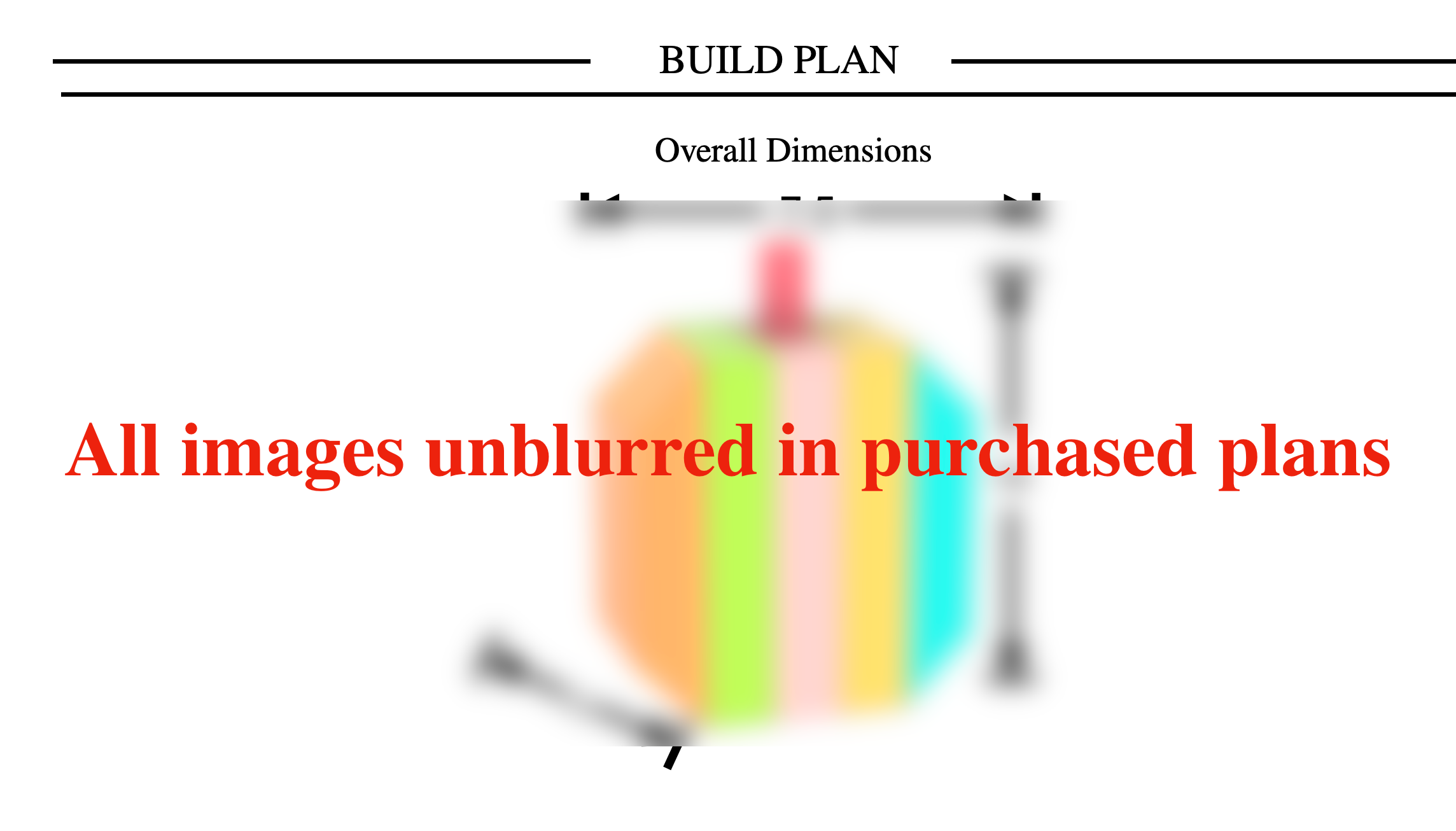 PDF screenshot of step-by-step instructions for assembling a multi-colored wooden pumpkin