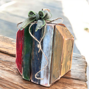 Rustic fall pumpkin centerpiece for cozy farmhouse autumn decorations
