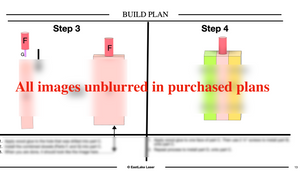 Rustic wooden pumpkin DIY plan PDF screenshot with diagrams and suggested materials