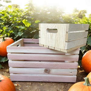 DIY woodworking crate plan page with blurred measurements, full guide downloadable
