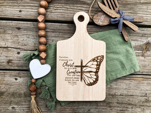 Christian Gift Idea. Decorate with Christian Decor with this Bible inspired cutting board. See more at SawyerCustomCrafts.com