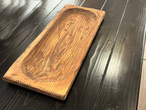 Dough Bowl, Large Hand Carved Rustic Trencher Free Shipping! - Free Shipping