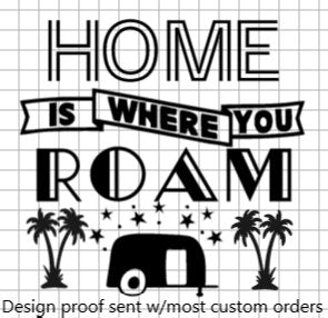 This is a digital picture of the design that is handprinted on the board. The picture is saying that design proofs will be sent with most orders. Find out more at SAWYERCUSTOMCRAFTS.COM