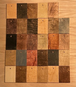 White Oak Real Wood Stain Sample Set for Contractors or Home Designers