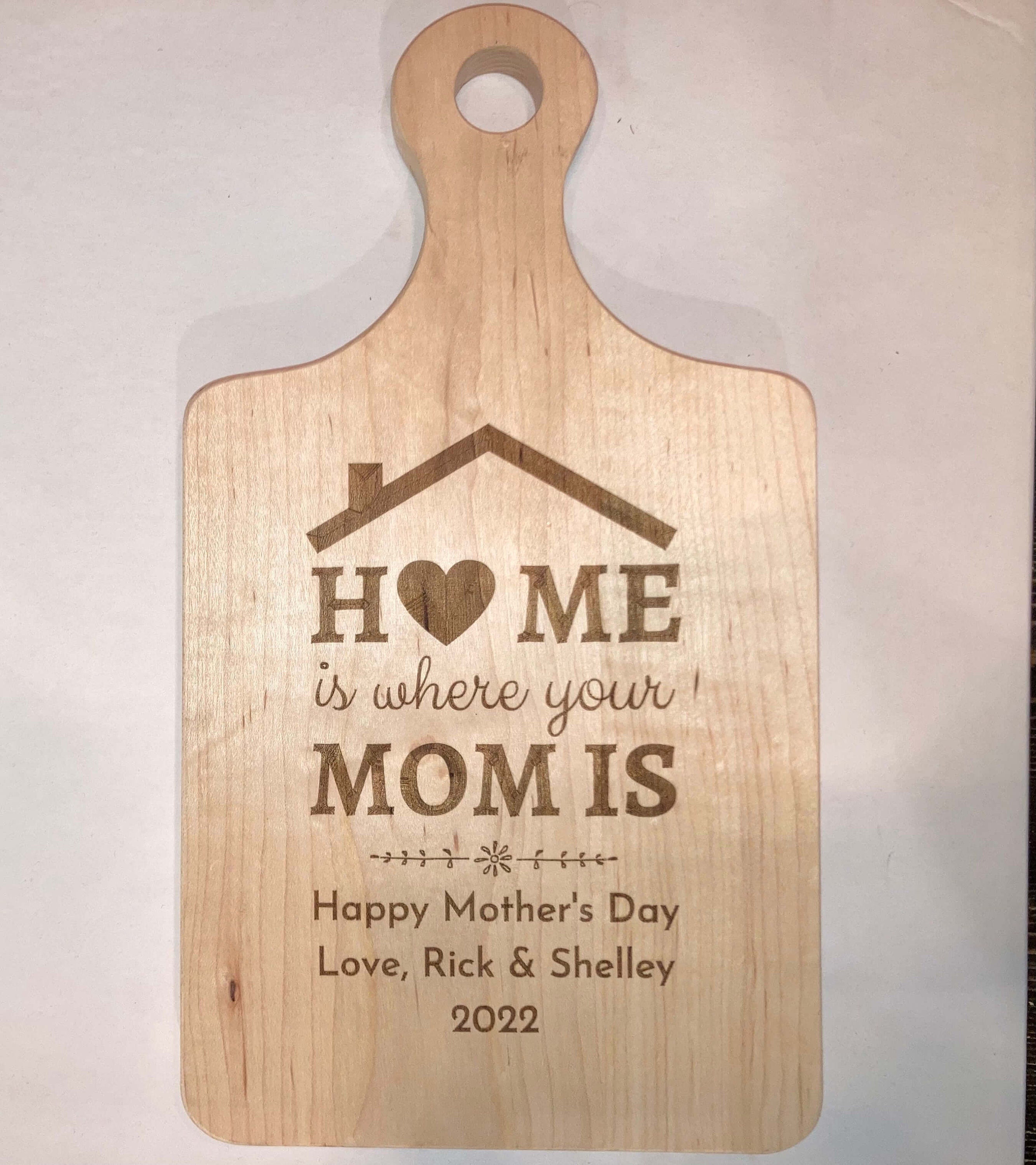 Bamboo Cutting Board for Mom (Behind Every Good Kid is a Great Mom