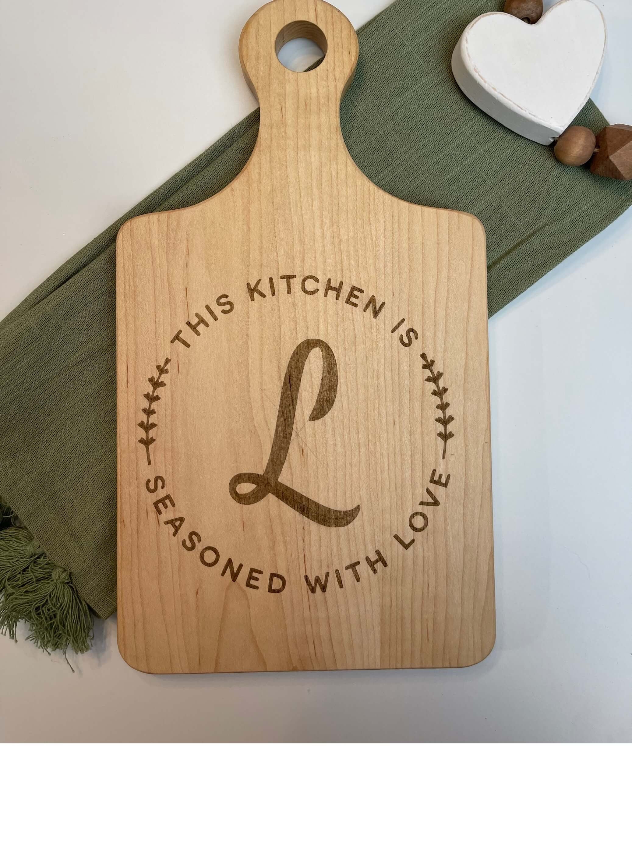 Custom Family Recipe Cutting Board L Personalized Kitchen Decor L