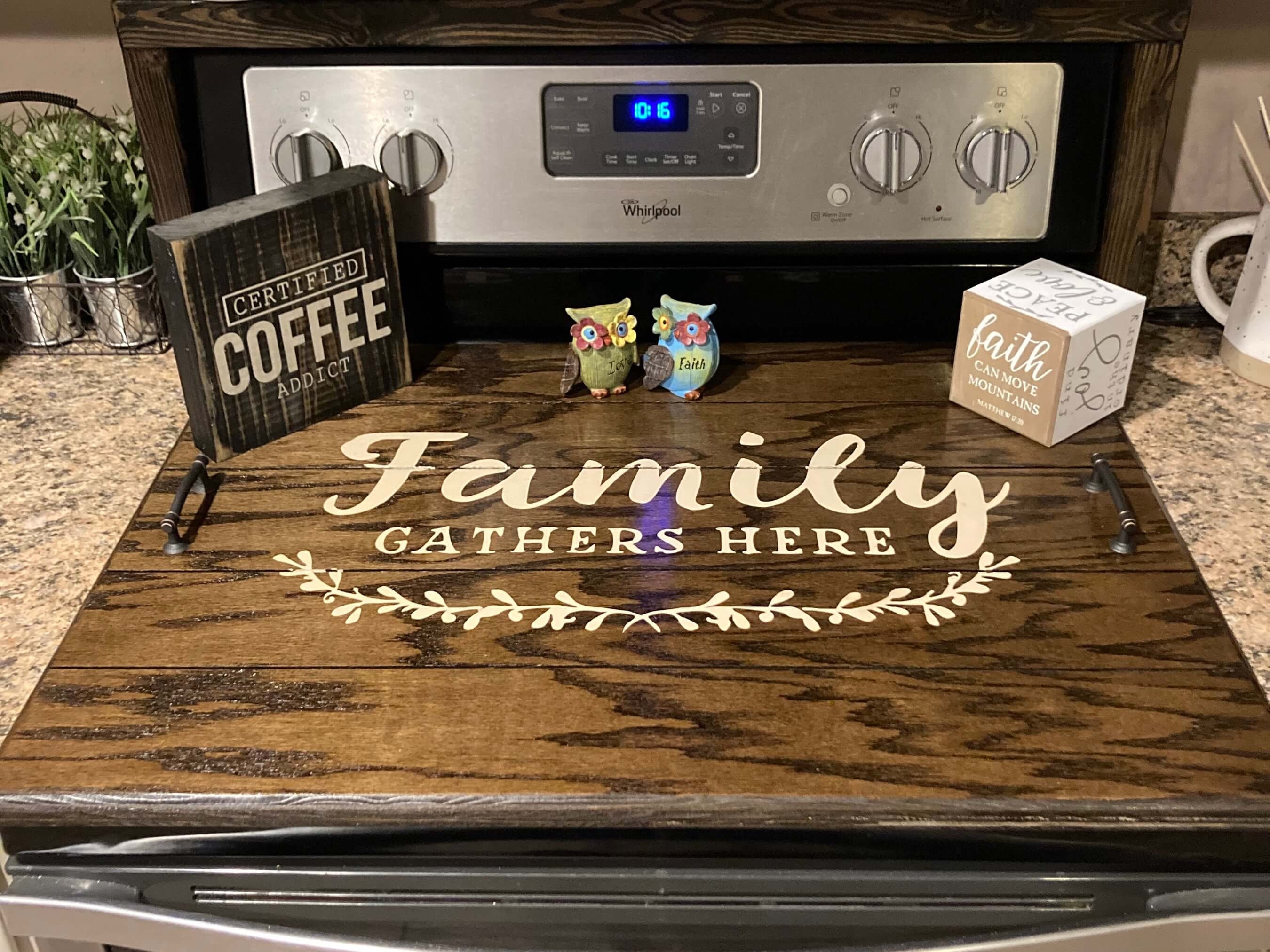 Rustic Stove Top Cover, Custom Wooden Stove Cover, Wooden Tray for Stove  Top, Cooktop Cover, Stove Cover Tray, Wood Stove Tray, Personalized 