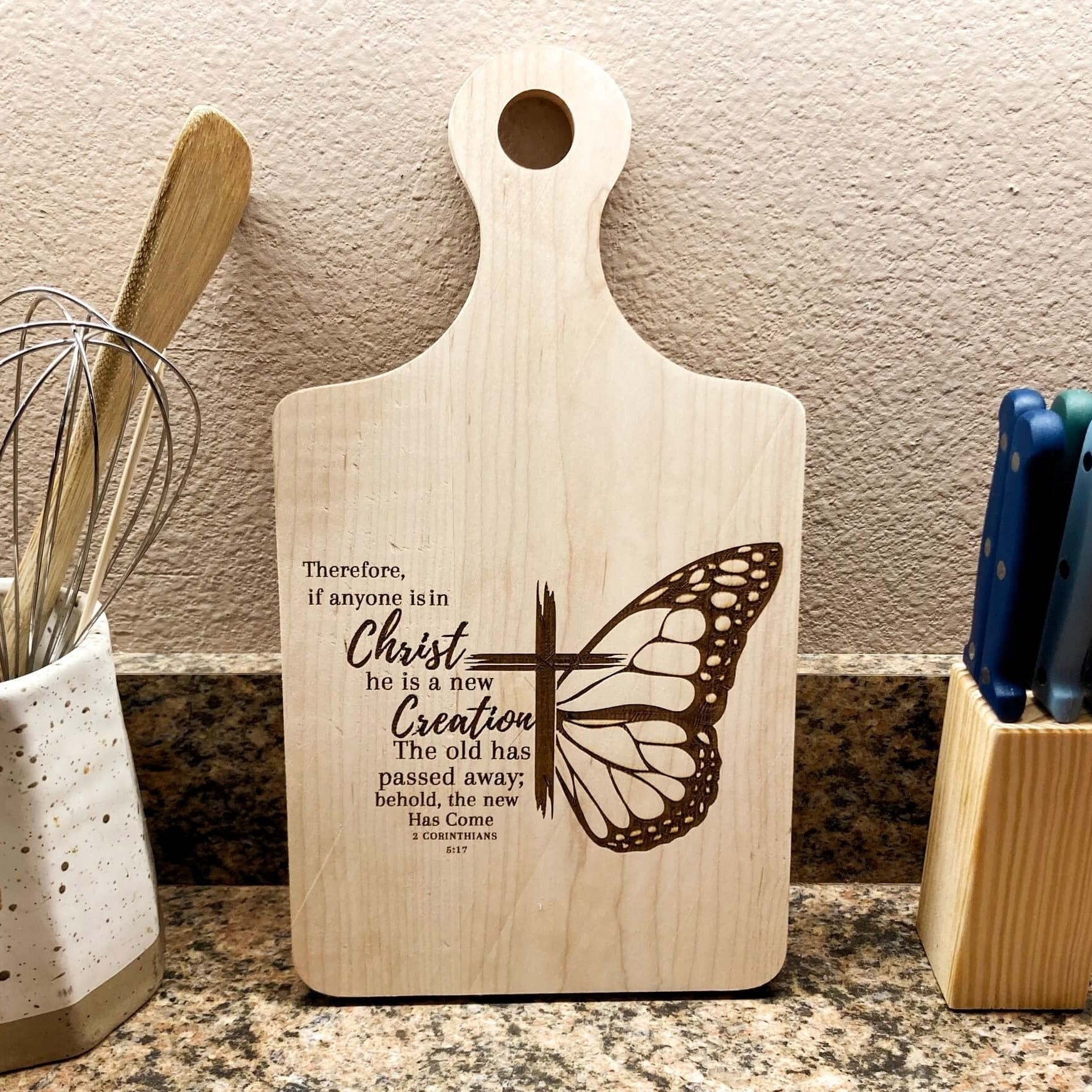 Christian Cutting Board gift idea, Religious gift cheese board, 2 Cori –  Sawyer Custom Crafts