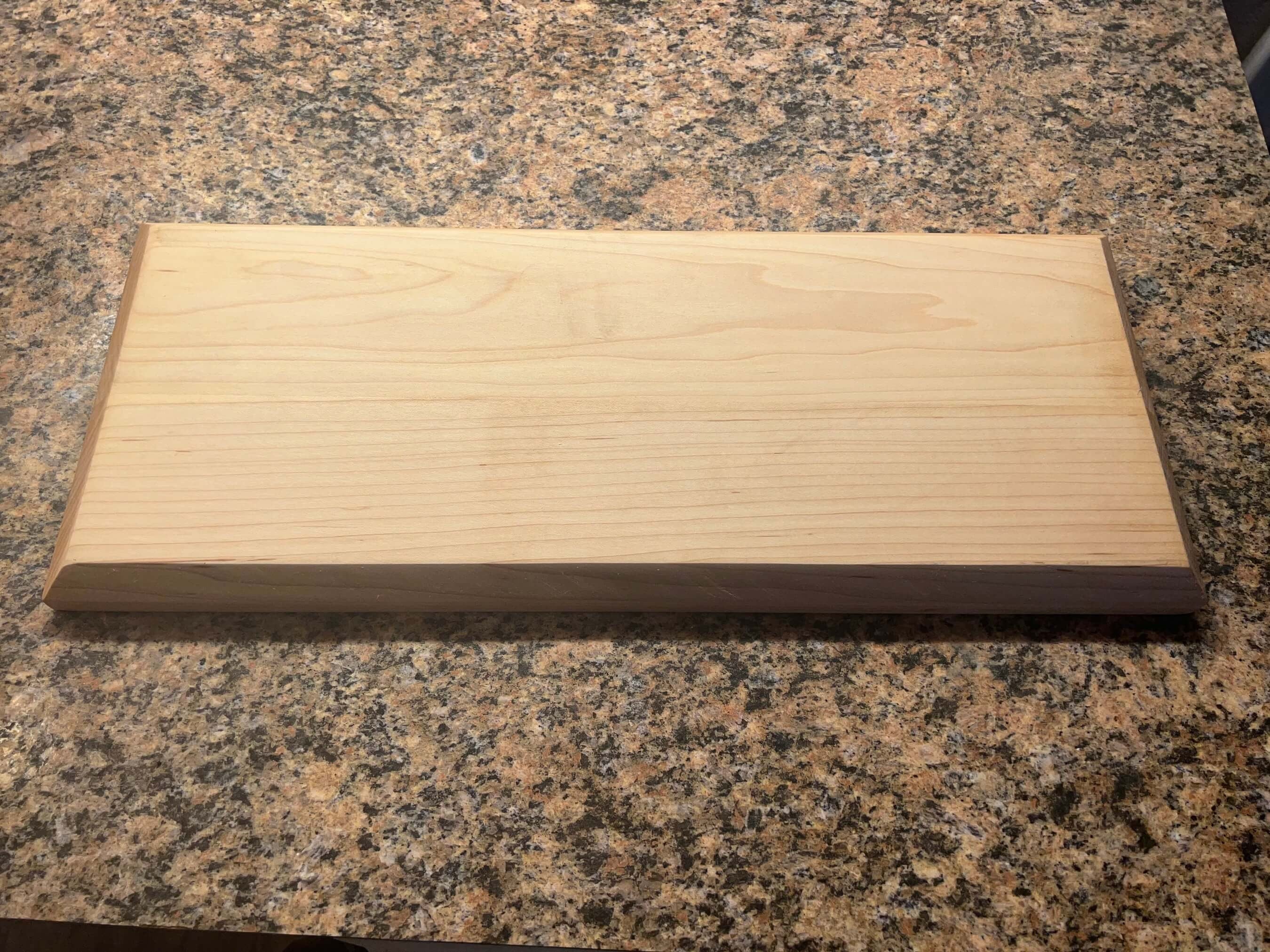 Personalized Bread Cutting Board with Crumb Catcher- Maple Hardwood