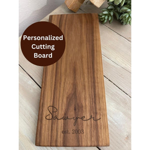 Engraved Charcuterie Board, Wedding anniversary Gift