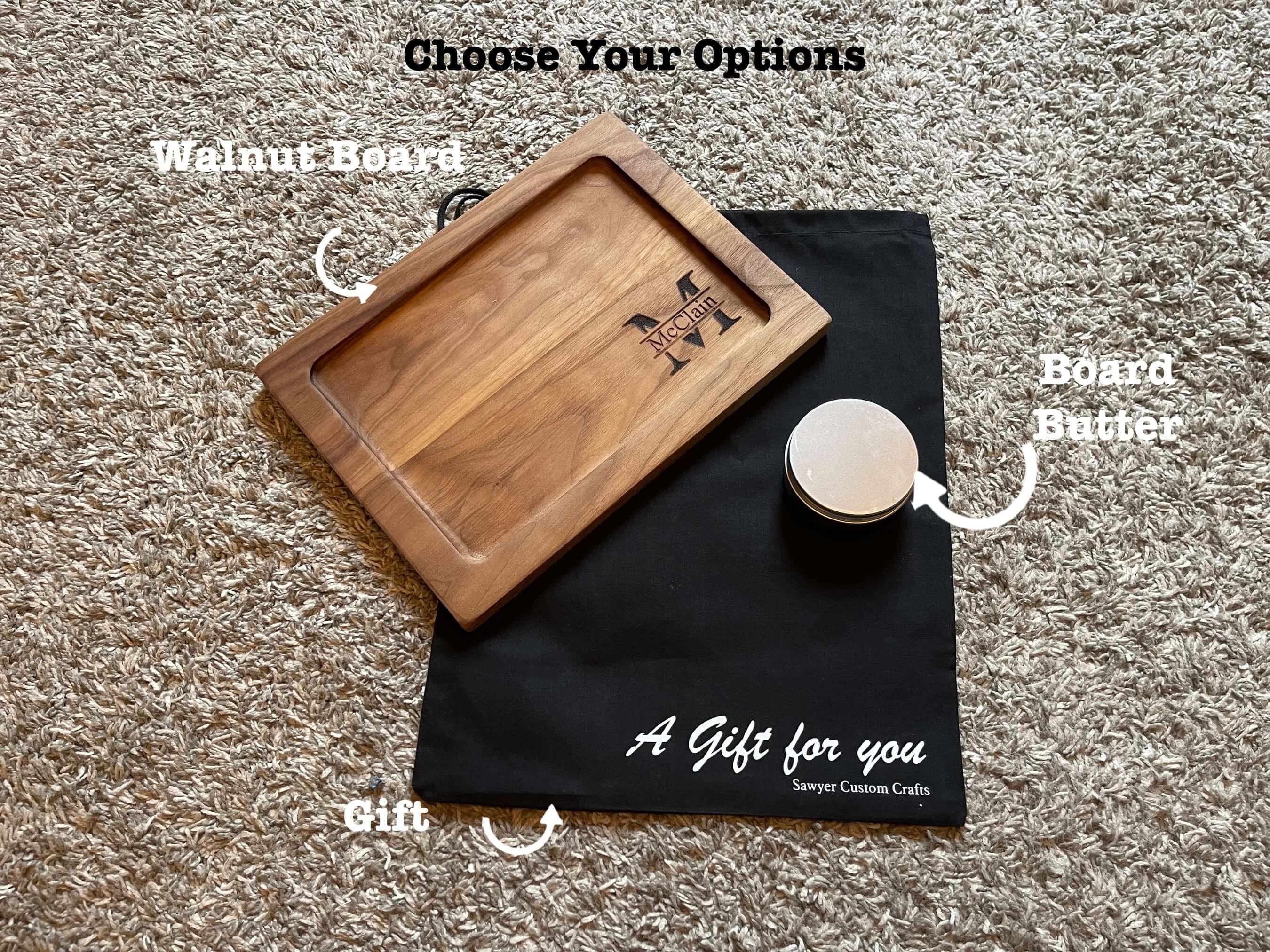Personalized Wooden Catchall, Valet Tray in Walnut, EDC Tray, 50th Birthday gift for men