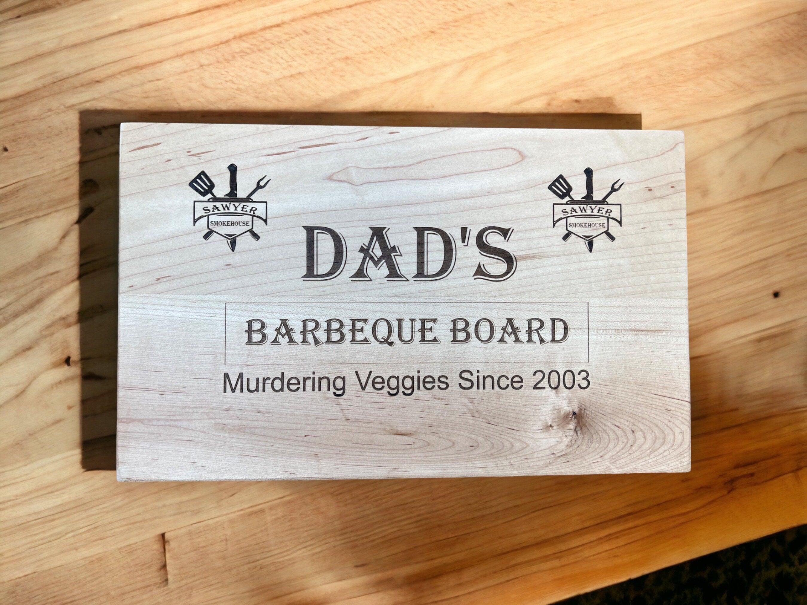 Personalized Cutting Board For Dad, Fathers Day Gifts From Kids Grill –  BellaCuttery